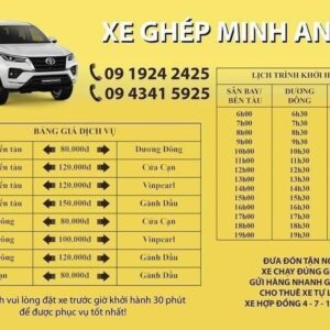 Xe Ghép Minh Anh - Phú Quốc